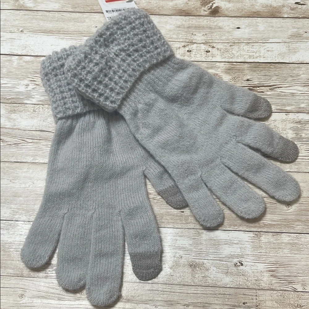 Style‎ & Co. Gray Knit Gloves